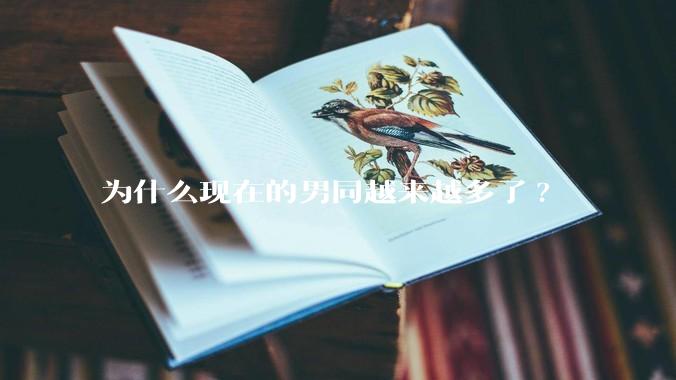 为什么现在的男同越来越多了?